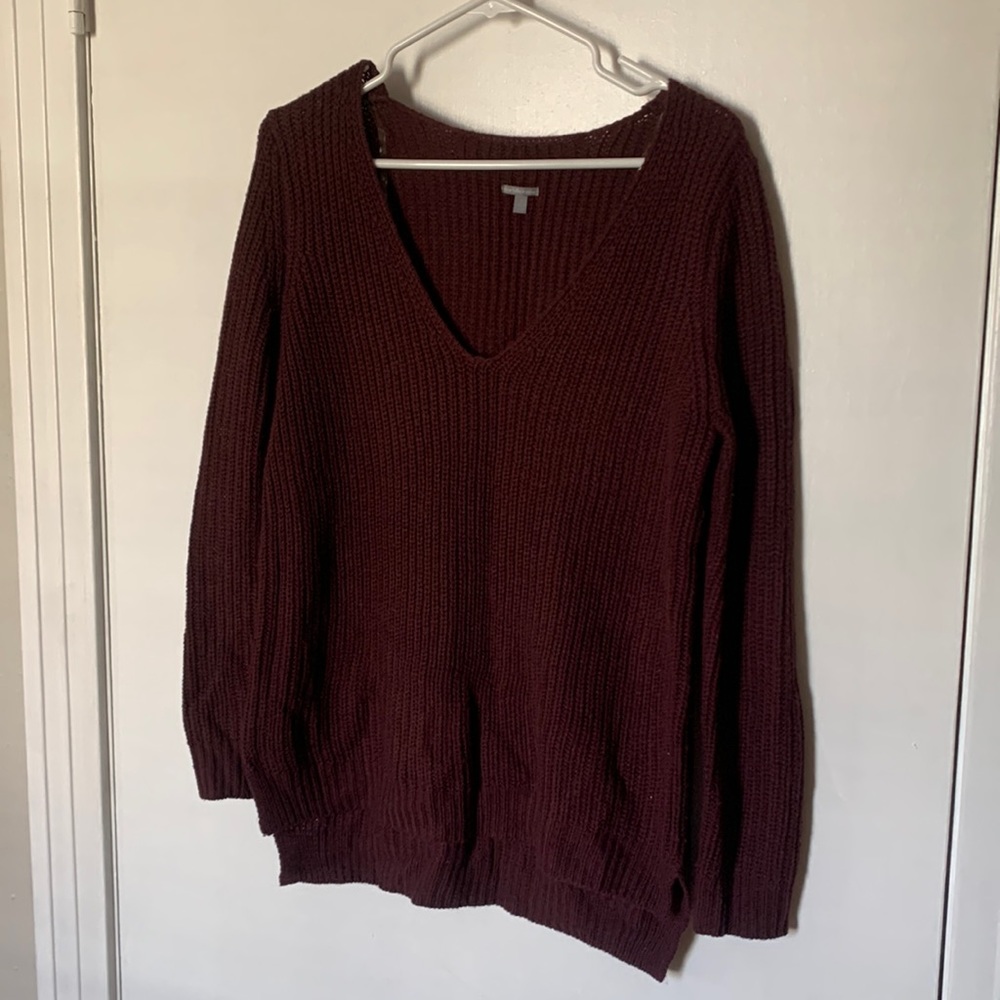 Chunky purple sweater